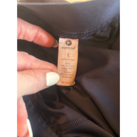 042 90 Degree by Reflex Active Navy Skort Sz L Built in Shorts Women's - Picture 3 of 6